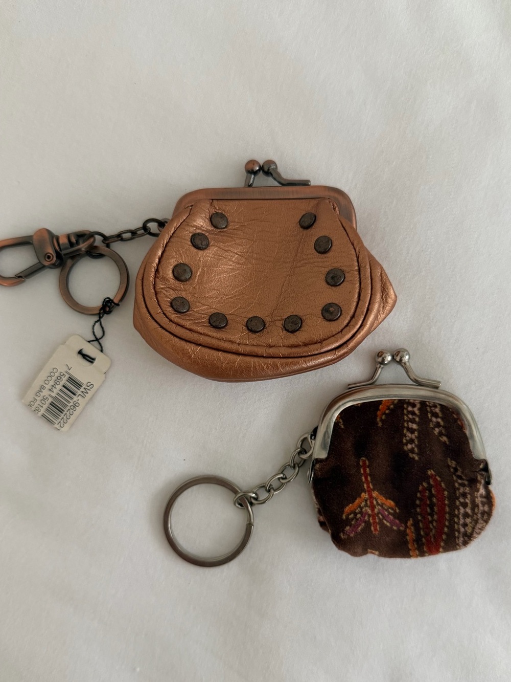 Fossil Metallic Bronze Leather Coin & Key Holder Duo - Picture 13 of 14
